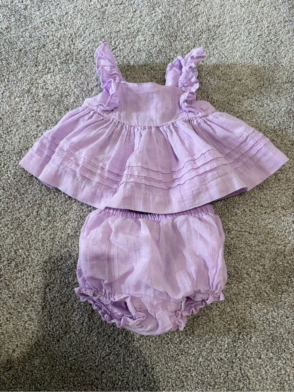 Janie & Jack Lilac 2 piece set size 0-3 mo
